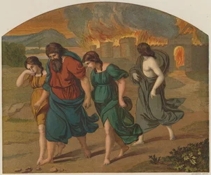 The escape of Lot and family from Sodom